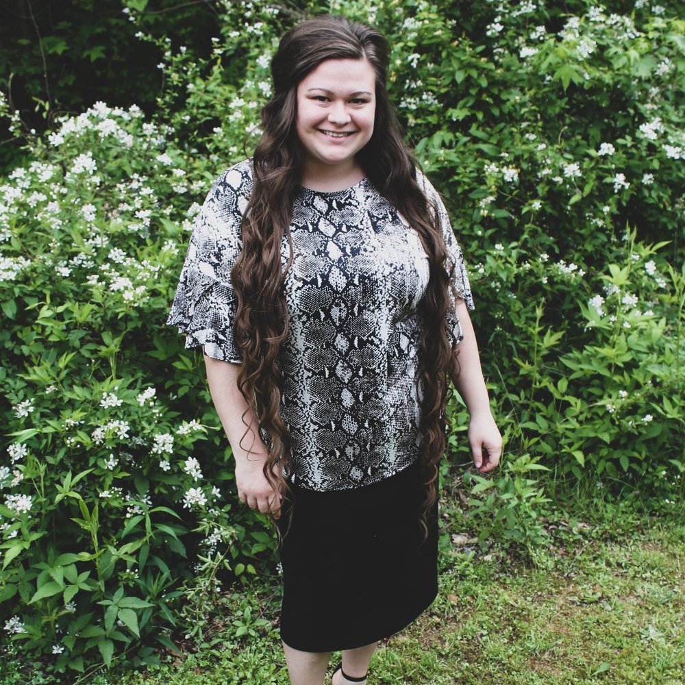 Snake Print Blouse